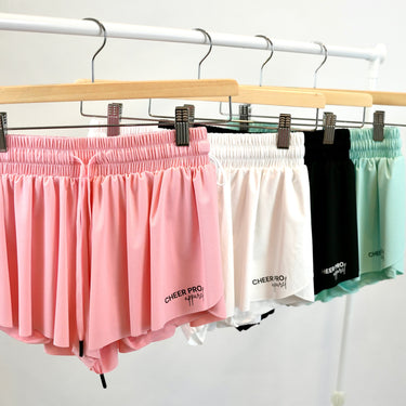 Cheer Flutter Shorts with Attached Biker Shorts