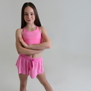 Cheer Flutter Shorts with Attached Biker Shorts