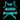 Youth Crop Top "Bling Boss " Teal