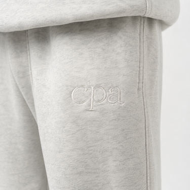 Core Lounge Wide Leg Track pant - Oatmeal