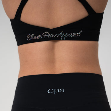 CheerPro Diamond Elite Crop - Black