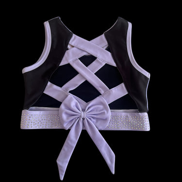 Youth Crop Top "Bling Boss " ALLURA LILAC