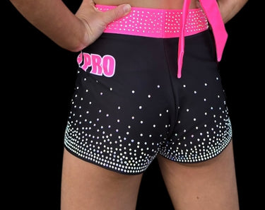 Youth Bike Shorts "Bling Boss " Hot Pink