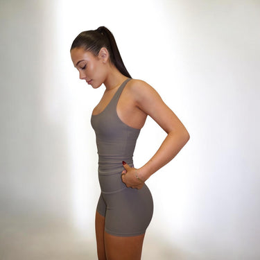 Core Sculpt Singlet - Mocha