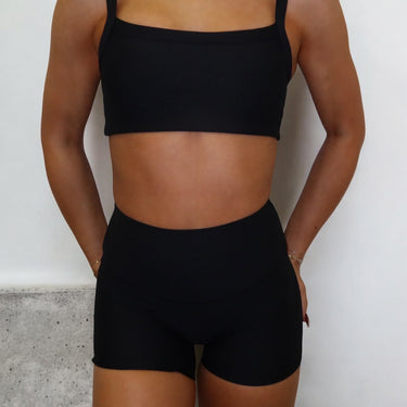 Core Sculpt Crop - Noir