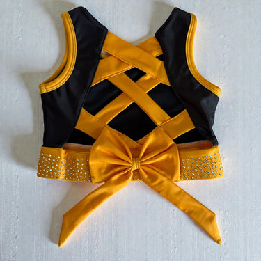 Youth Crop Top "Bling Boss " Orange