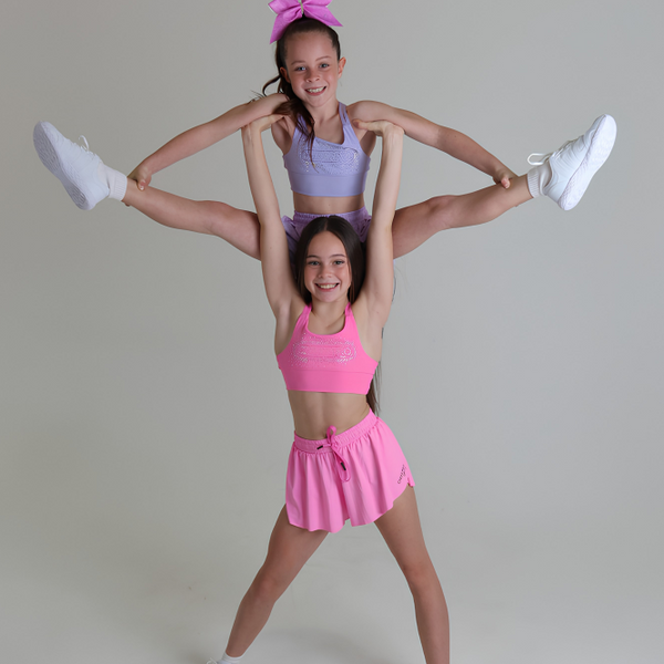 Cheer Flutter Shorts with Attached Biker Shorts