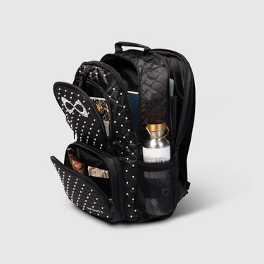 NEW - Black Quilted Pearl Backpack