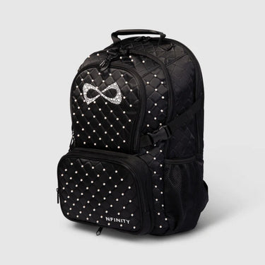 NEW - Black Quilted Pearl Backpack